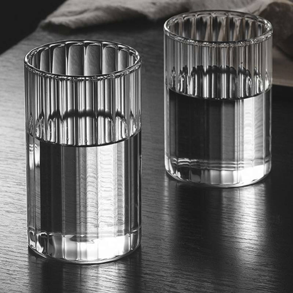 Handmade Striped Design Drinking Glass