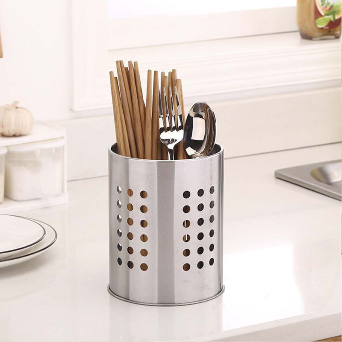 Stainless Steel Utensils Holder