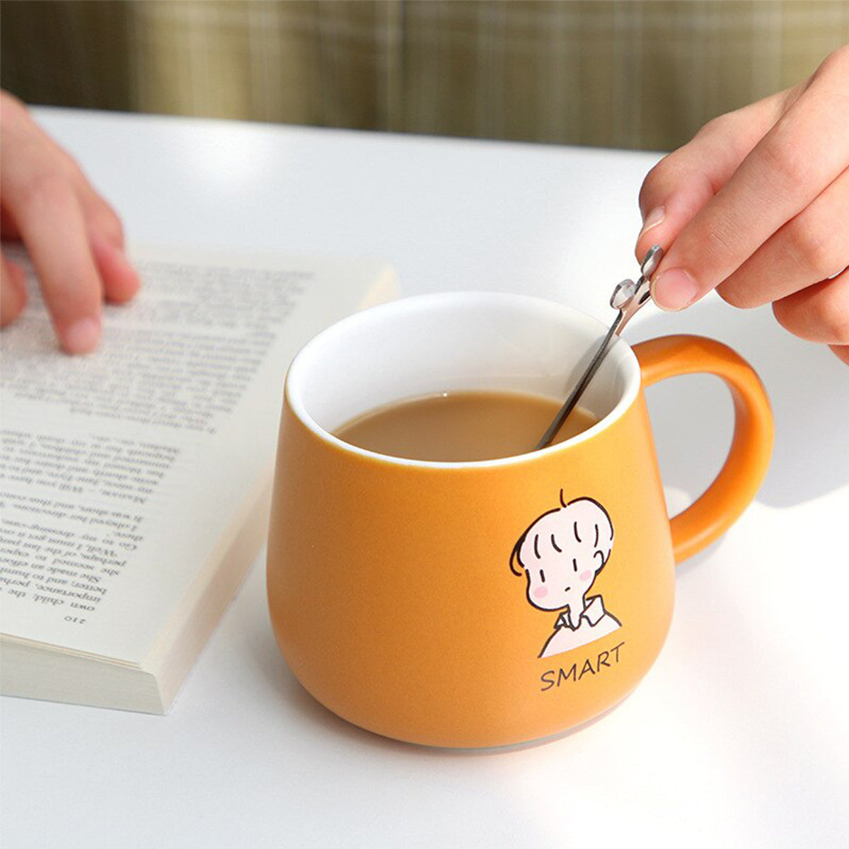 Ceramic Mug With Spoon