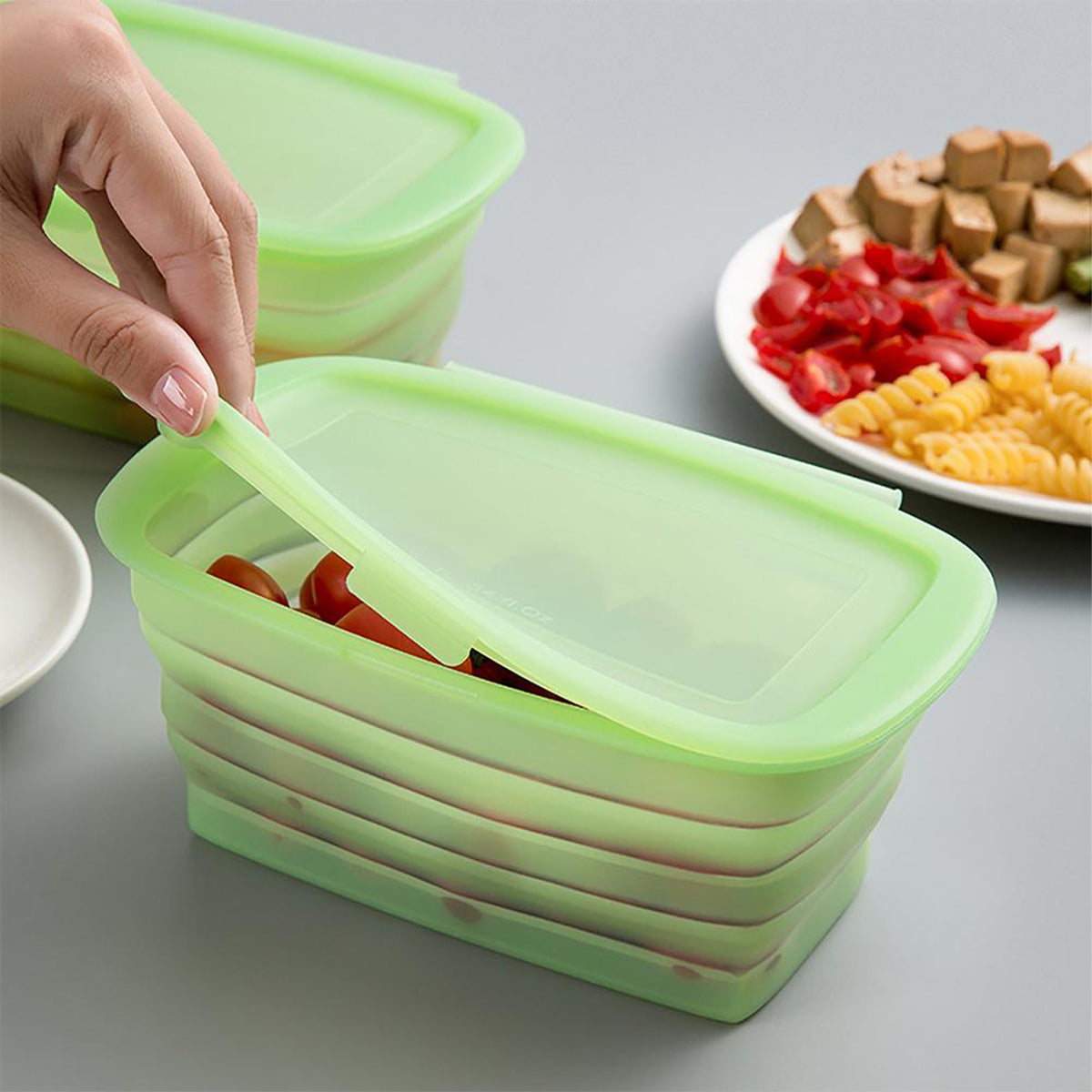 Foldable Silicone Lunch Container