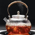 Classic Glass Teapot With Copper Handle