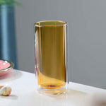 Colored Double Bottom Drinking Glass