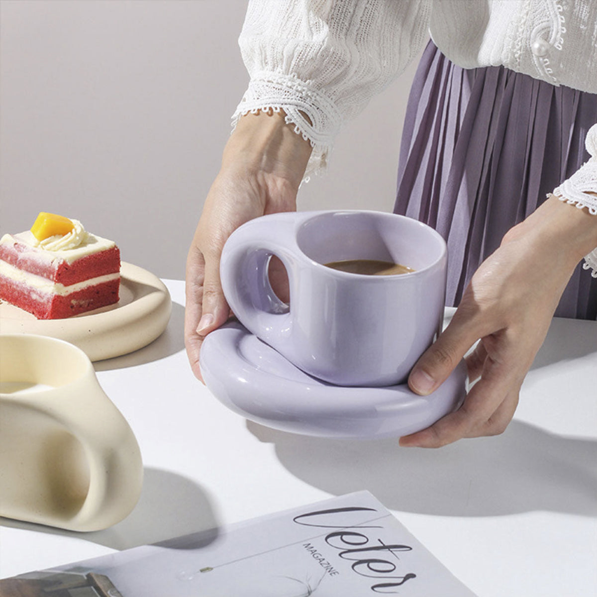 Bright Creative Ceramic Coffee Cup