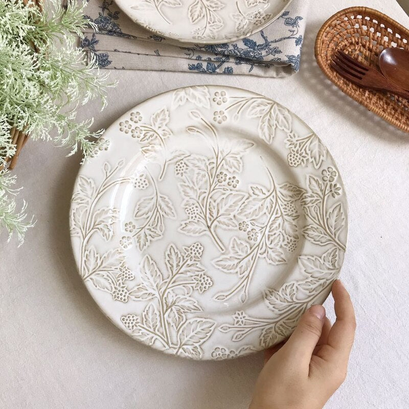 Vintage Food Wedding Plate Set