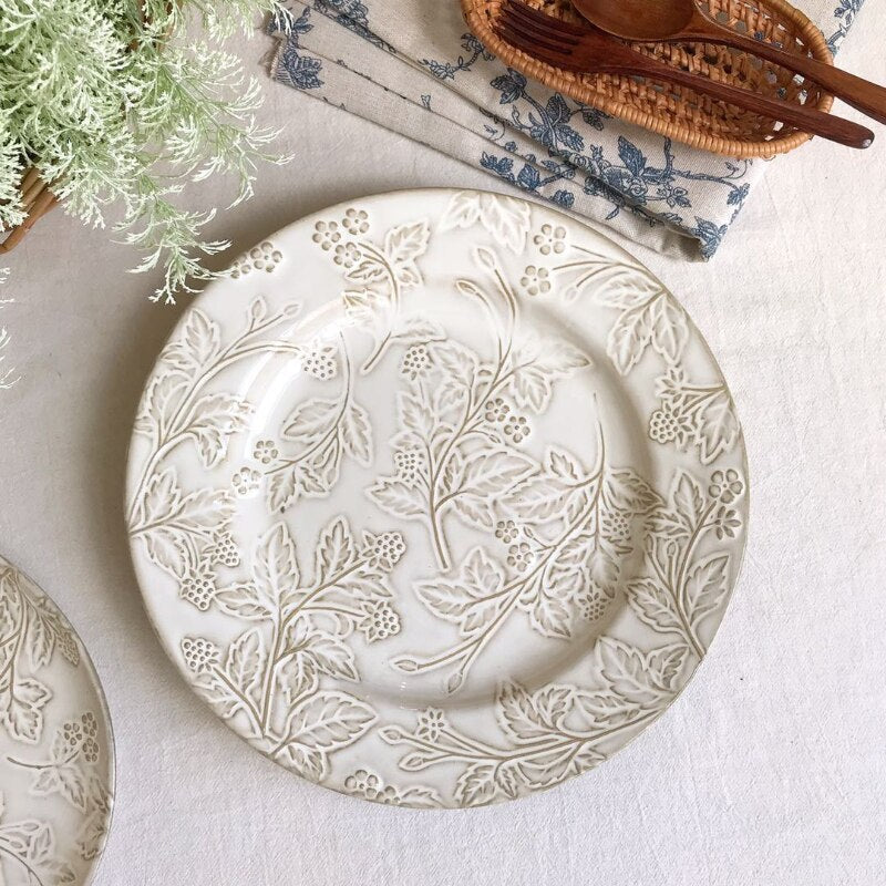 Vintage Food Wedding Plate Set